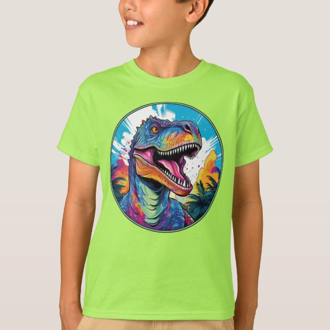 Tyrannosaurus Rex - Classic Dinosaur Tee T-Shirt (Framsida)