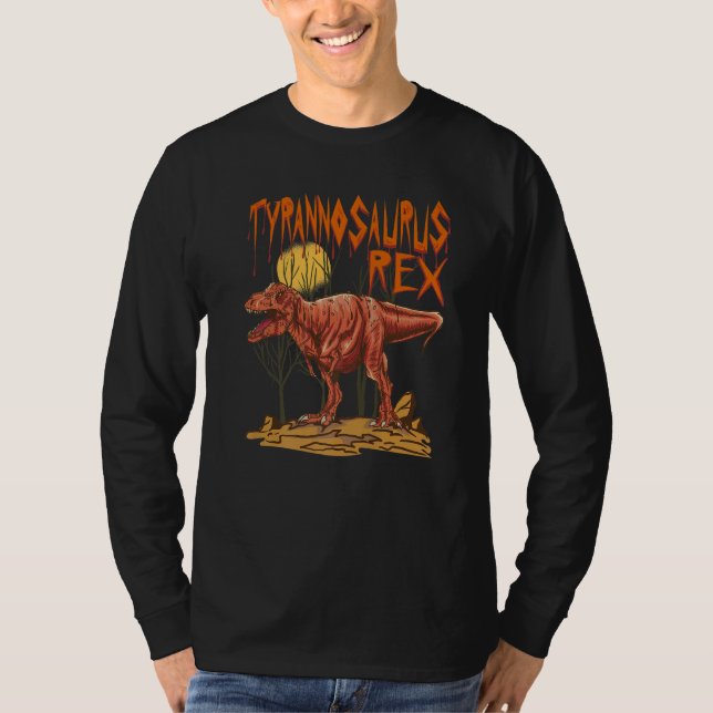 Tyrannosaurus  Rex  Dino  Dinosaur Identification  T Shirt (Framsida)