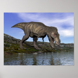 Tyrannosaurus rex dinosaur - 3D-rendering Poster