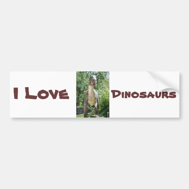 Tyrannosaurus Rex Dinosaur Bildekal (Framsidan)