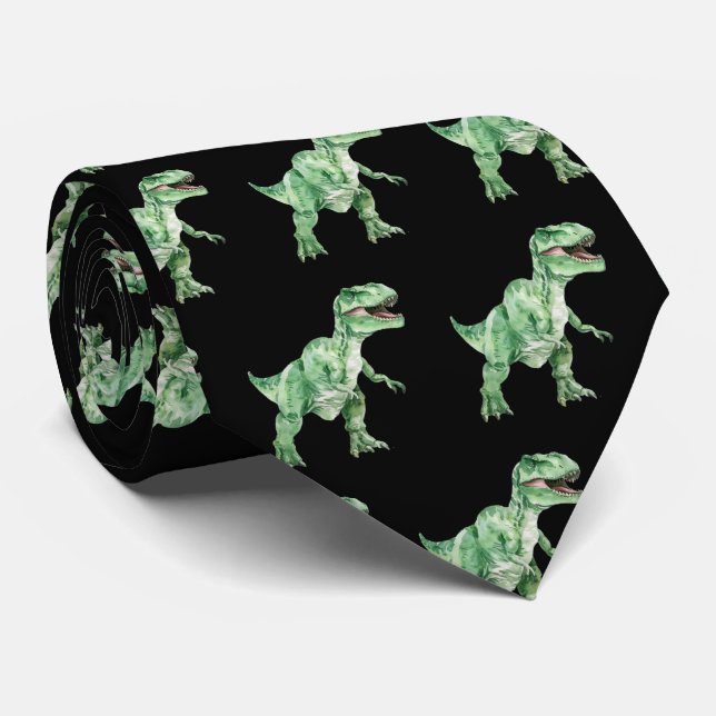 Tyrannosaurus Rex Dinosaur Halsduk Slips (Rullad)