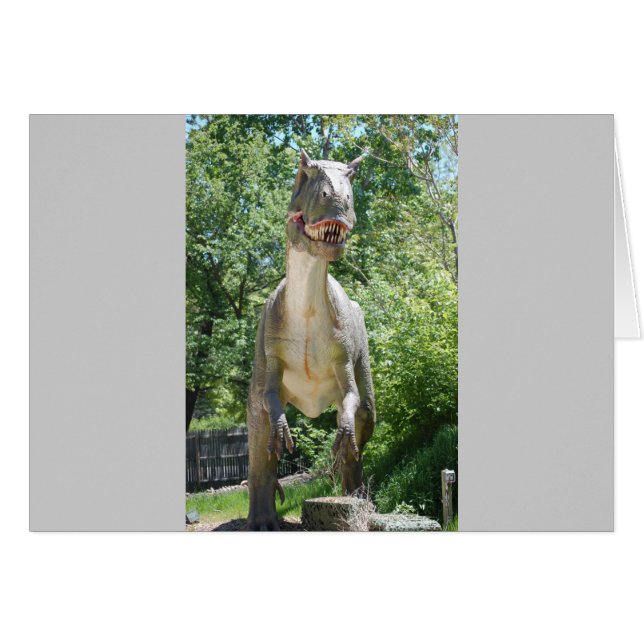 Tyrannosaurus Rex Dinosaur Hälsningskort (Framsidan Horizontal)