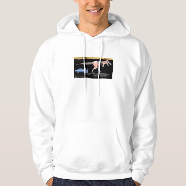 Tyrannosaurus Rex - Dinosaur Jurassic Biology Hoodie (Framsida)