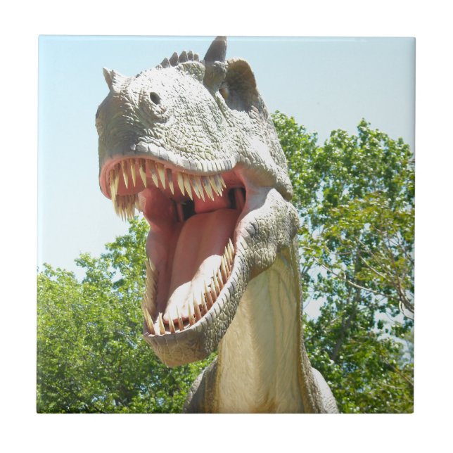 Tyrannosaurus Rex dinosaur Kakelplatta (Framsidan)