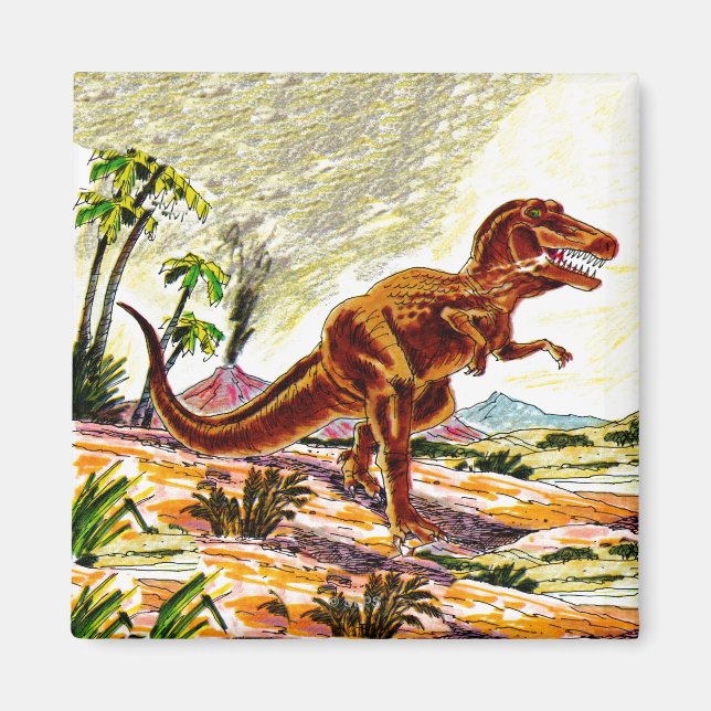 Tyrannosaurus Rex Dinosaur Magnet (Framsidan)
