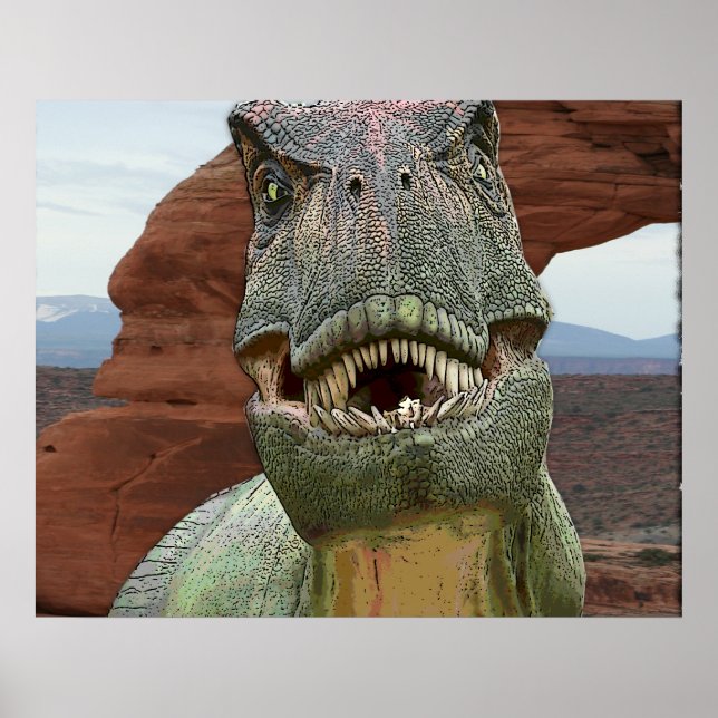 Tyrannosaurus Rex Dinosaur POSTER (Framsidan)