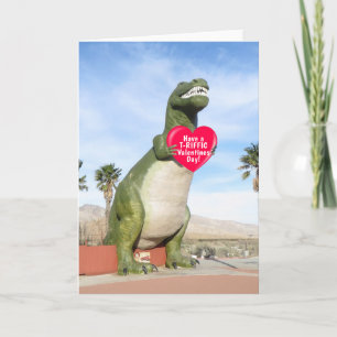 Tyrannosaurus Rex Dinosaur Valentine Helgkort