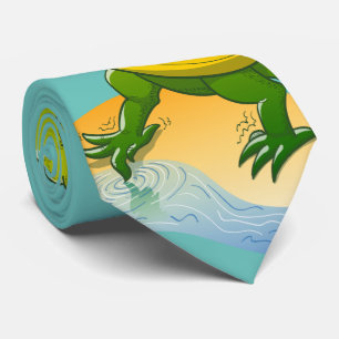 Tyrannosaurus Rex Dipping a Toe in Vatten Slips