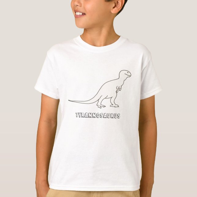Tyrannosaurus Rex disposition och ord tshirts (Framsida)