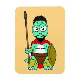 Tyrannosaurus Rex doserades som leonidas. Magnet