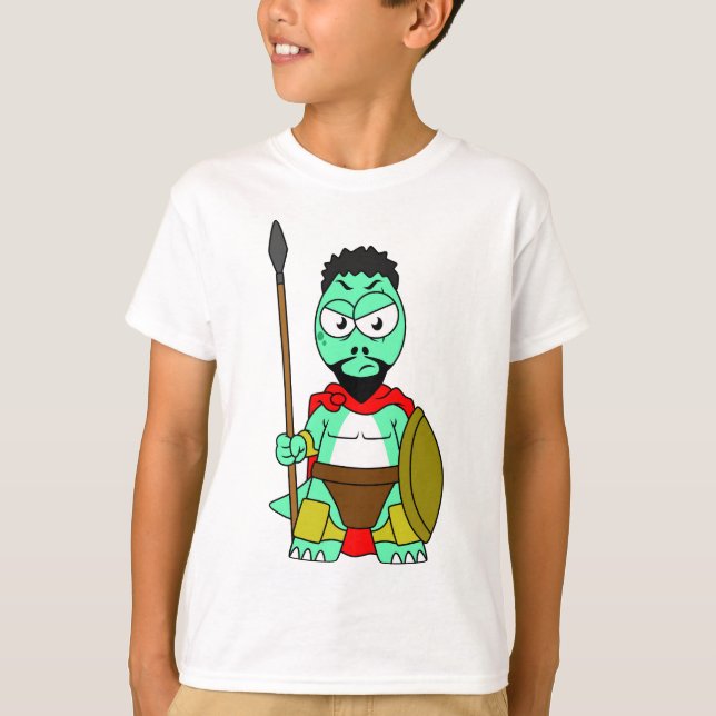 Tyrannosaurus Rex doserades som leonidas. T Shirt (Framsida)