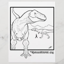 Tyrannosaurus rex - Färgsida.