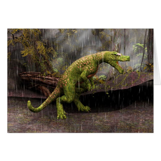 Tyrannosaurus Rex Hälsningskort (Framsidan Horizontal)