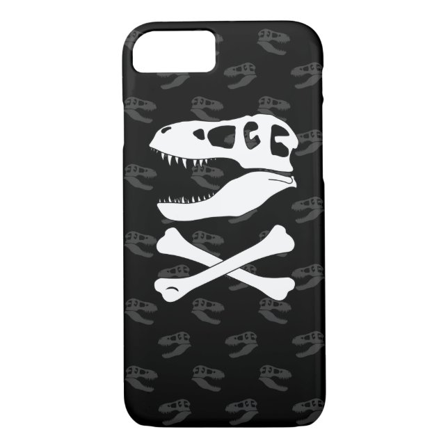 Tyrannosaurus Rex Jolly Roger Case-Mate iPhone Skal (Baksida)