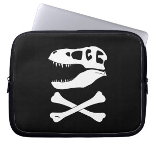 Tyrannosaurus rex Jolly Roger Pirat Flagga Laptop Fodral