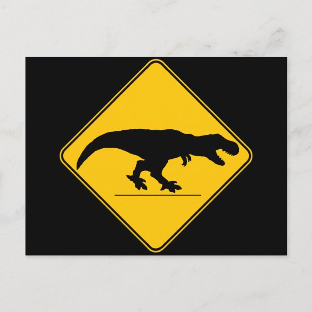 Tyrannosaurus rex-korsning vykort (Framsida)