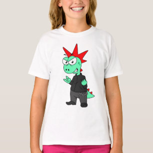 Tyrannosaurus Rex nedtryckt som en segment. T Shirt