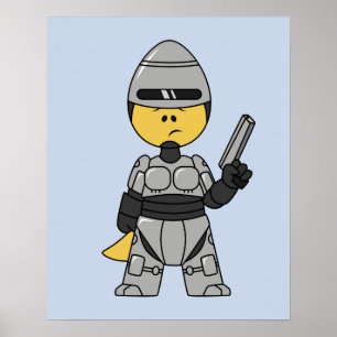 Tyrannosaurus Rex nedtryckt som robopolis. Poster