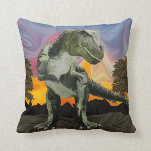 Tyrannosaurus Rex på skymningtimmen Kudde