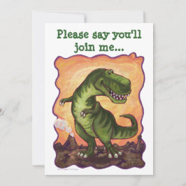 Tyrannosaurus Rex Party Center Inbjudningar