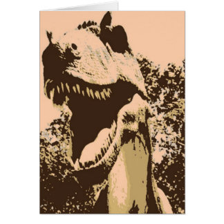 Tyrannosaurus Rex Pop Art Hälsningskort