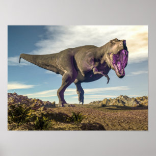 Tyrannosaurus rex-rökning poster