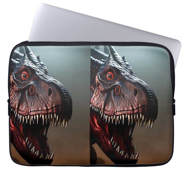 Tyrannosaurus Rex Scary Ansikte, Laptop sleeve (Framsidan)