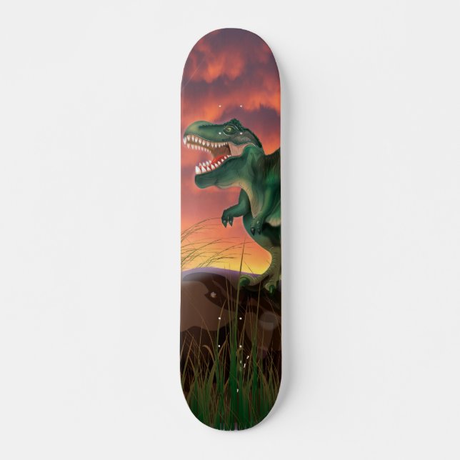 Tyrannosaurus Rex Skateboard Bräda 21,5 Cm (Framsida)