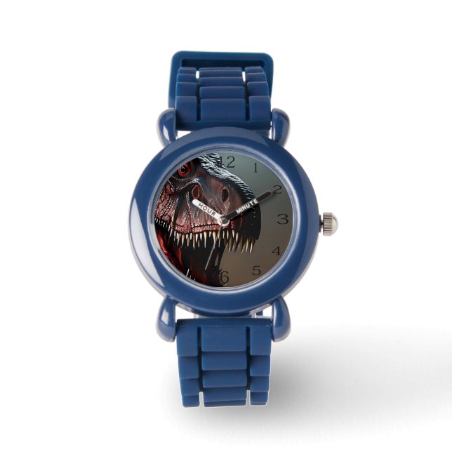 Tyrannosaurus Rex skrämmande ansikte,  Armbandsur (Framsida)