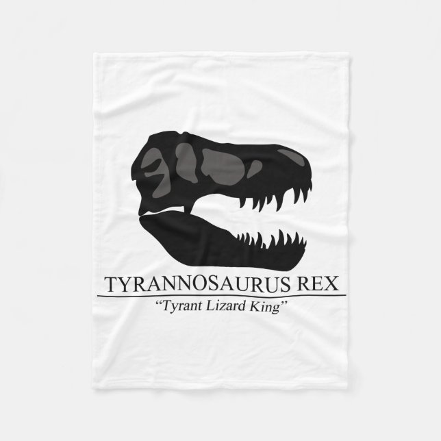 Tyrannosaurus Rex Skull Fleecefilt (Framsidan)