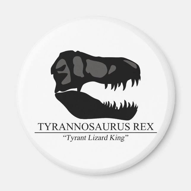 Tyrannosaurus Rex Skull Magnet (Framsidan)