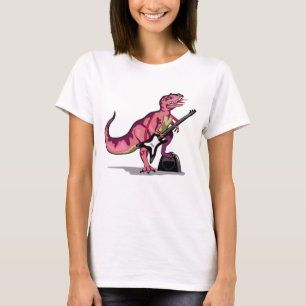 Tyrannosaurus Rex spelar gitarren. T Shirt