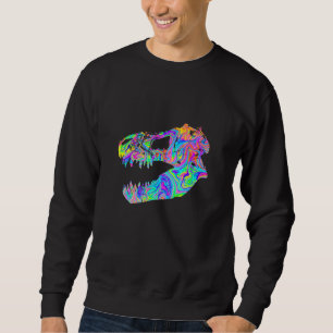 Tyrannosaurus Rex T Rex Skullfärgad doft för Lång Ärmad Tröja