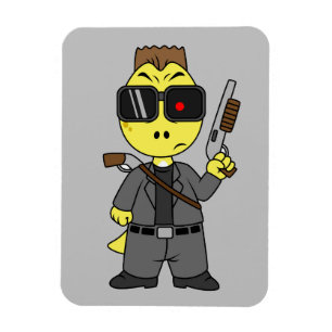 Tyrannosaurus Rex trycktes som terminator. Magnet