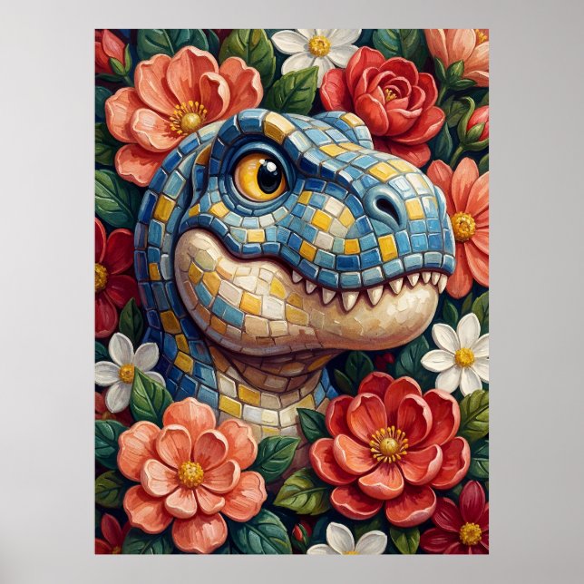 Tyrannosaurus rex Wall Art Poster Print T-Rex (Framsidan)