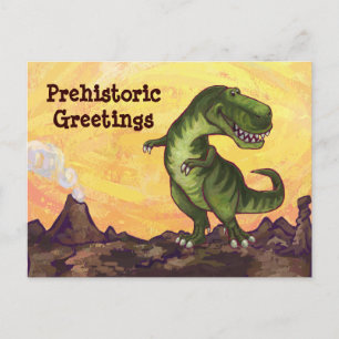 Tyrannosaurus Rex Writing Saker Vykort