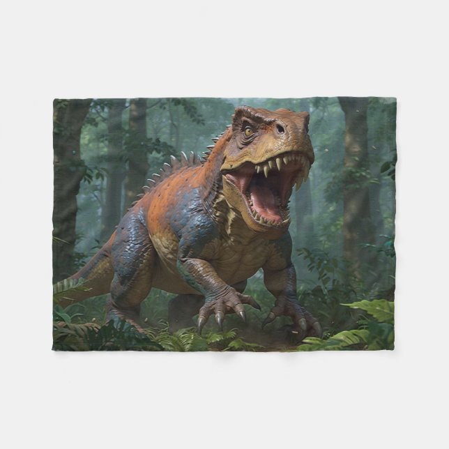 Tyrannosaurus Roligt Ecology Fleecefilt (Framsidan (Horisontell))