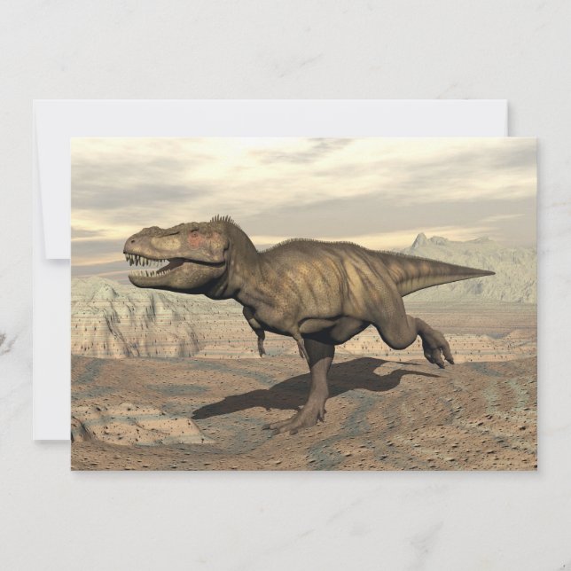 Tyrannosaurus run - 3D-rendering (Framsida)