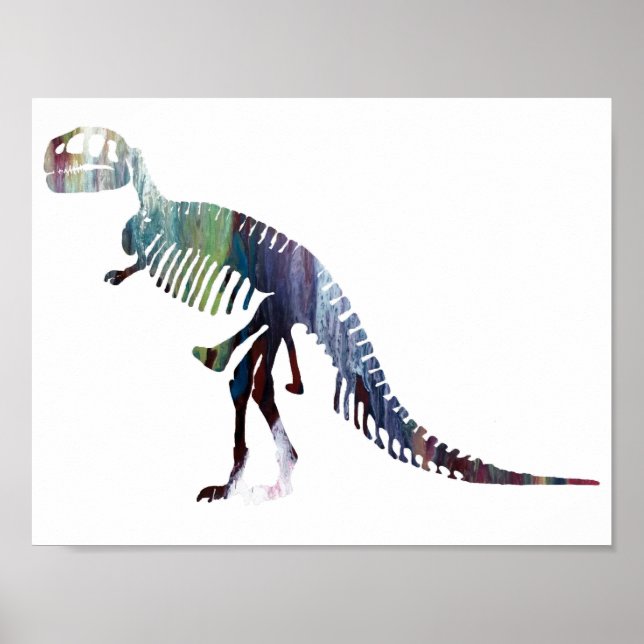 Tyrannosaurus skeleton poster (Framsidan)