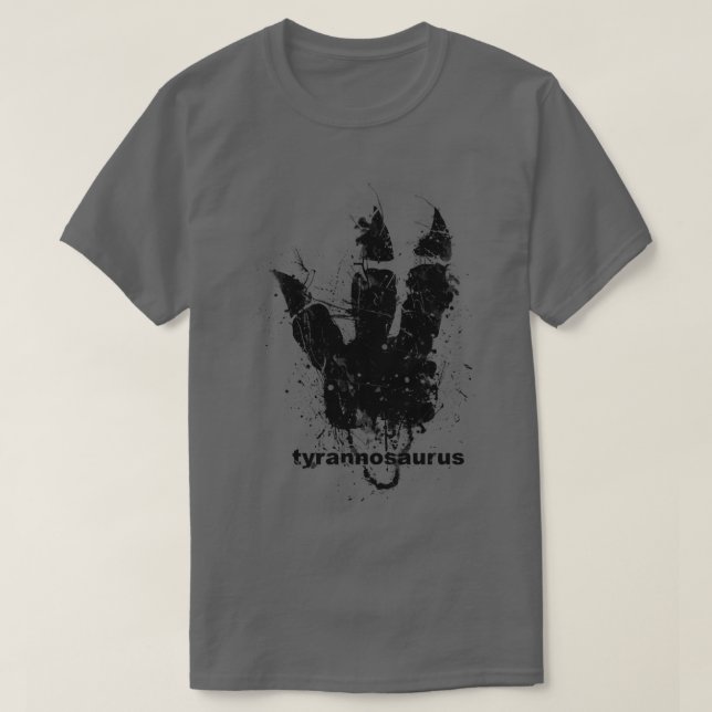 Tyrannosaurus-spår T Shirt (Design framsida)