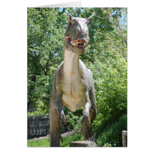 Tyrannosaurus T-Rex Dinosaur Hälsningskort