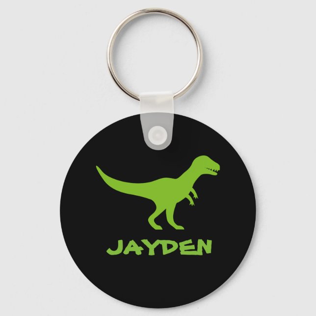 Tyrannosaurus t rex dinosaur keychain för barn nyckelring (Framsida)