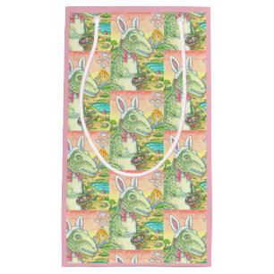 TYRANNOSAURUS T REX PÅSKHARE GIFT BAG Sm Rosa