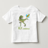Tyrannosaurus treste Rex Dino 3:e födelsedagen