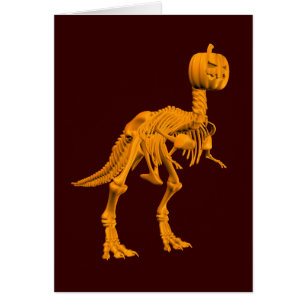 Tyrannosaurus tricktreat hälsningskort
