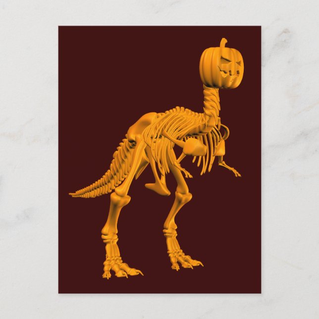 Tyrannosaurus tricktreat vykort (Framsida)