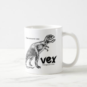 Tyrannosaurusen förargar muggen kaffemugg