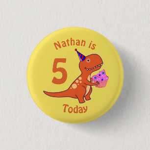 Tyrannosaurusfödelsedag Knapp