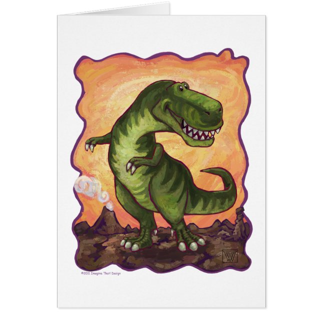 Tyrannosaurusgåvor & tillbehör OBS kort (Framsidan)