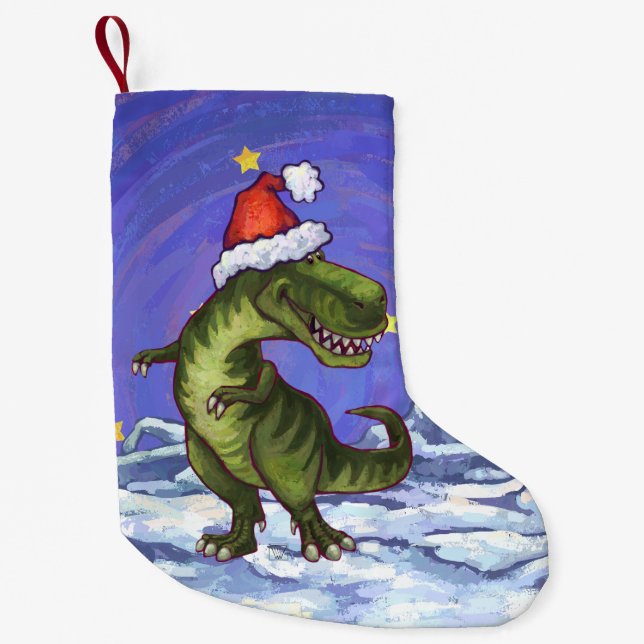 Tyrannosaurusjul Liten Julstrumpa (Framsidan)